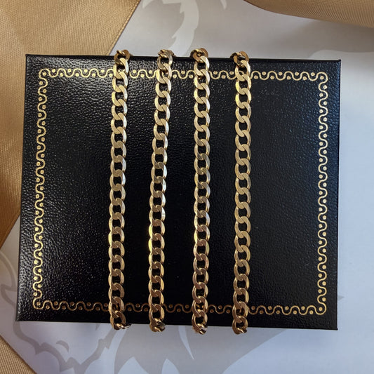 9ct Gold Curb Chain Sold Gold - 24 Inch
