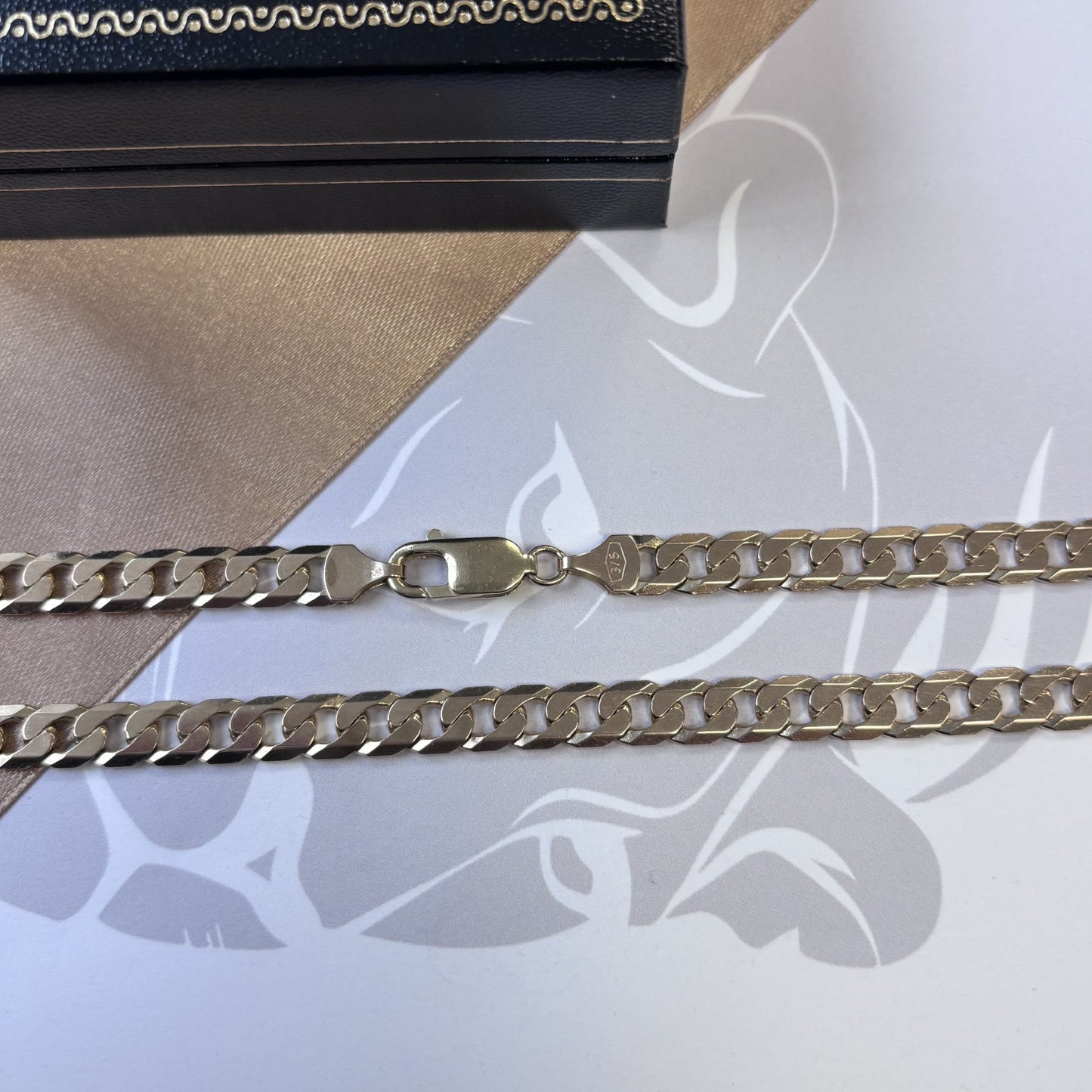 9ct Gold Curb Chain Solid Gold – 21 Inch
