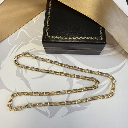 9ct Gold Belcher Chain Solid Gold Chain - 20 Inch