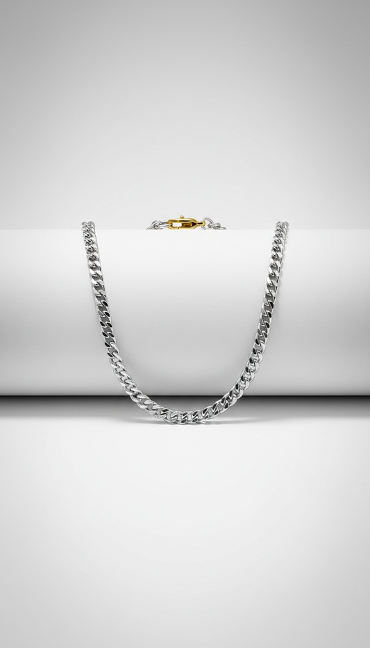 Sterling silver fine chain necklace