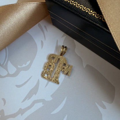 9ct Gold No. 1 Dad Pendant