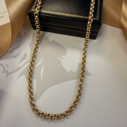 9ct Yellow Gold Belcher Chain - 26 Inch