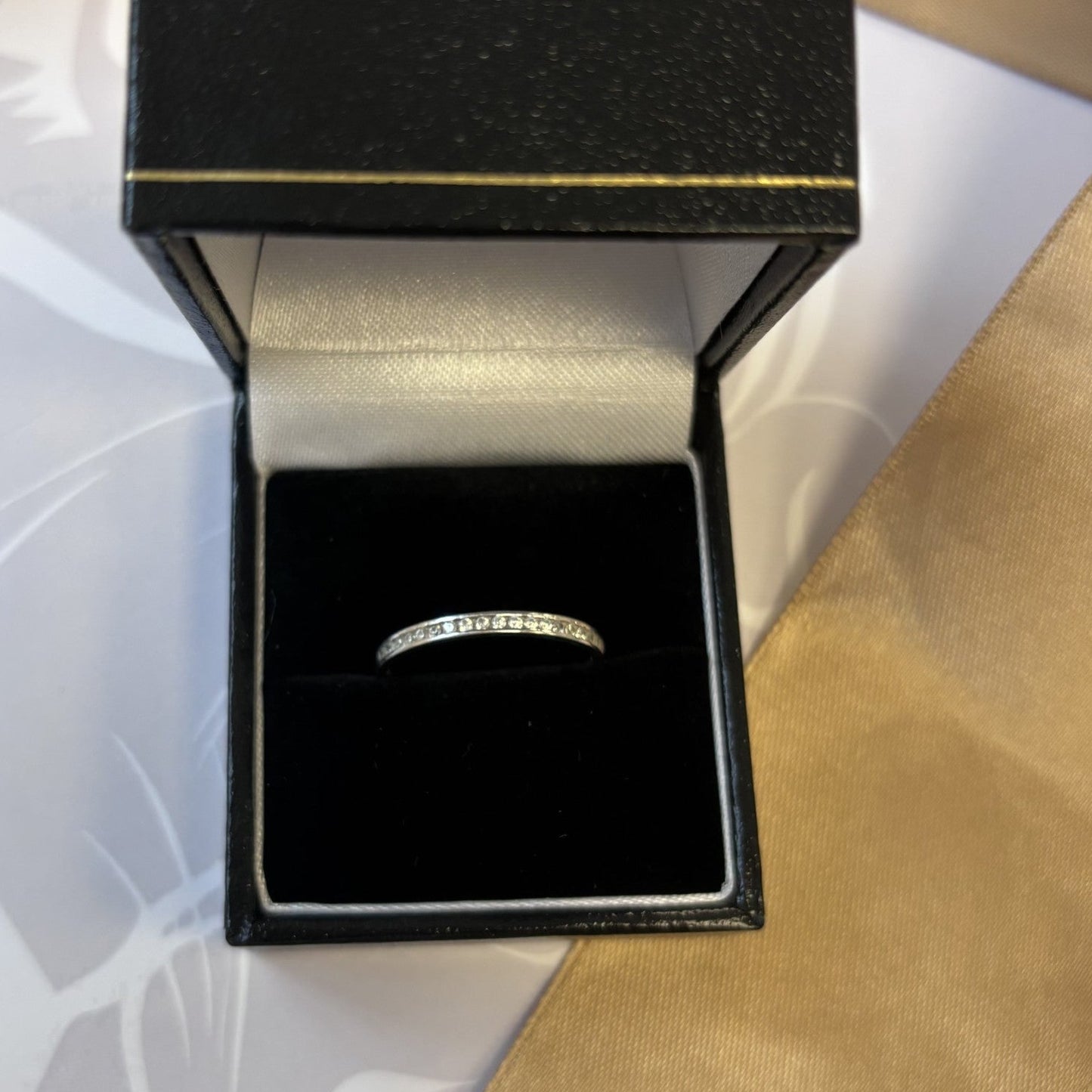 9ct Gold Diamond Half Eternity Ring