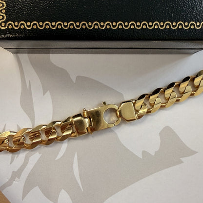 9ct Yellow Gold Curb Chain - 20 Inch