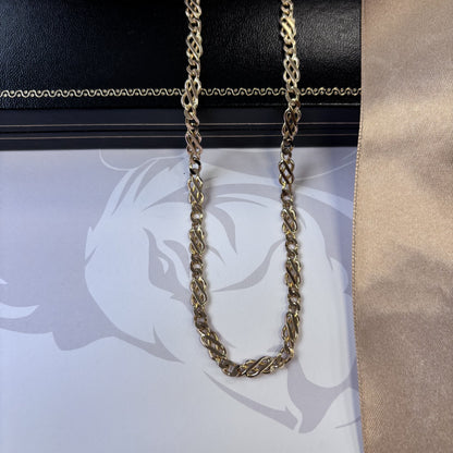 9ct Gold Celtic Link Solid Gold Chain – 24 Inch