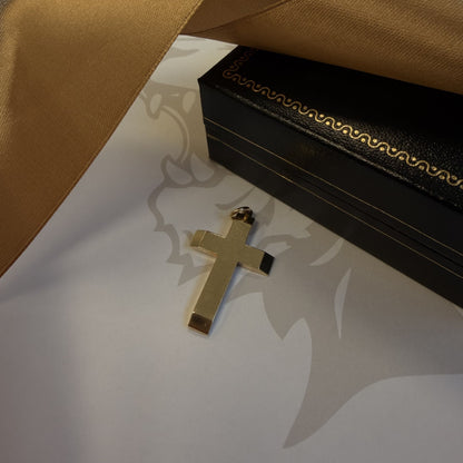 9ct Gold Plain Cross Pendant
