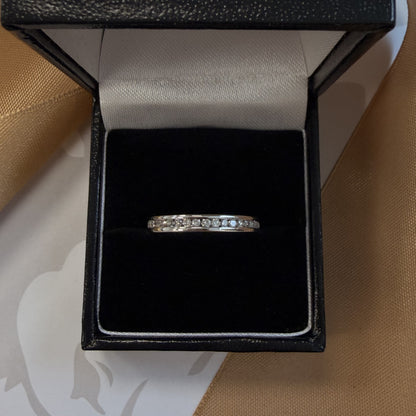 14ct White Gold Full Eternity Diamond Ring