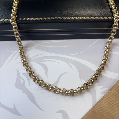 9ct Gold Belcher Chain – 20 Inch