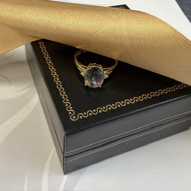 9ct Gold Mystic Topaz Dress Ring