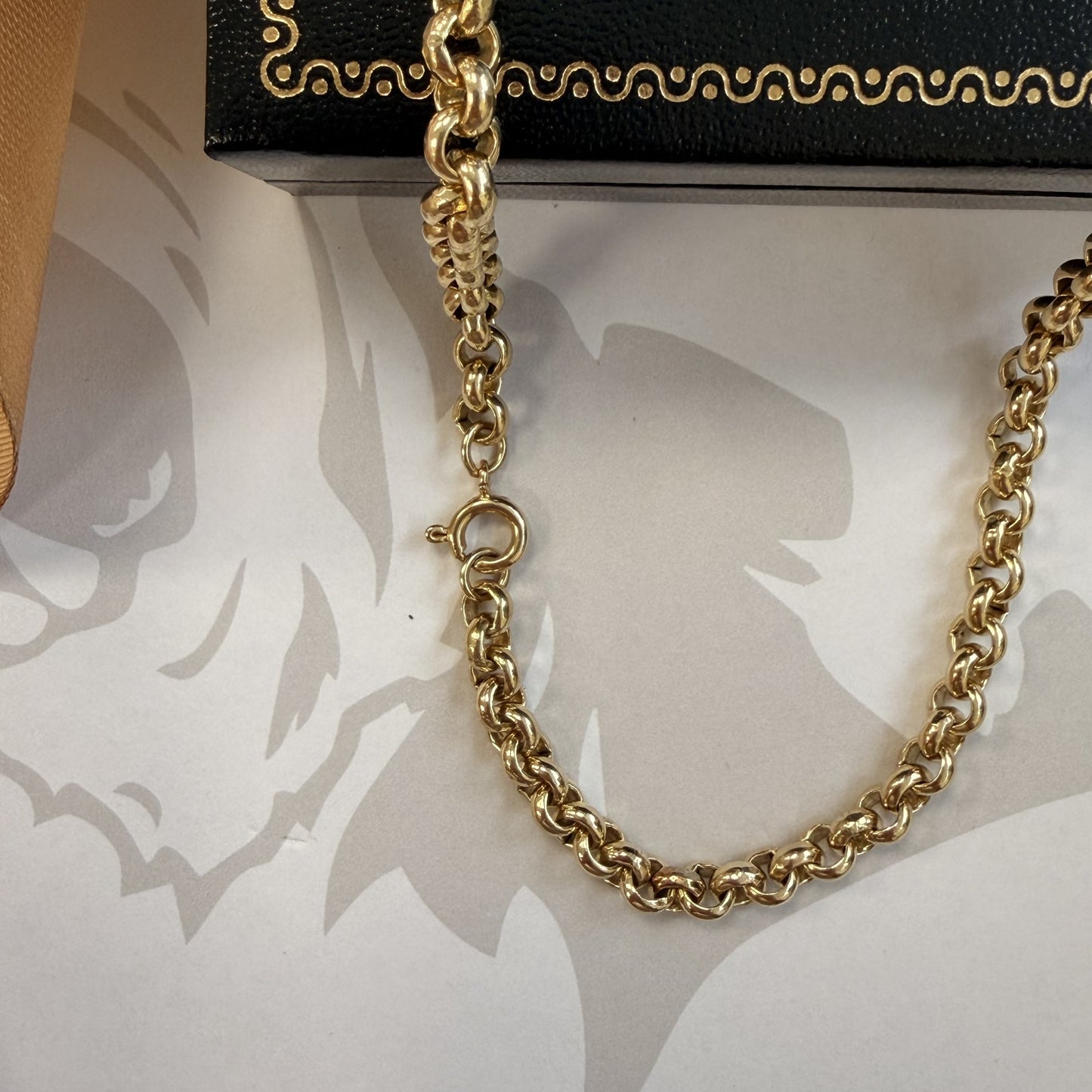 9ct Yellow Gold Belcher Chain - 26 Inch