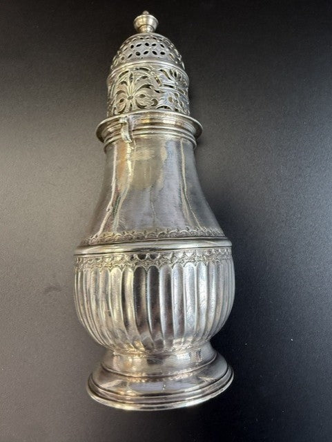 Rare Antique Queen Anne Britannia Silver Sugar Caster Charles Adam London 1707
