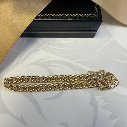 9ct Gold Charm Bracelet - 7 Inch