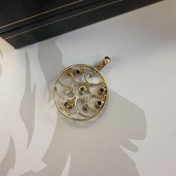 9ct Multi Stone Pendant
