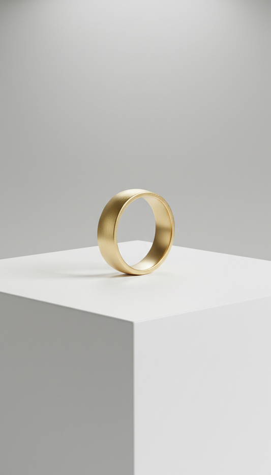 Gold slim minimalist ring