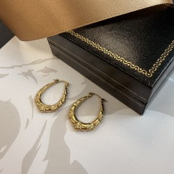 9ct Gold Twist Hoop Earrings