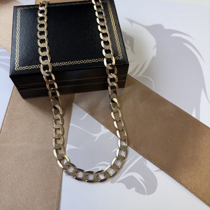 9ct Gold Curb Chain Solid Gold – 20 Inch