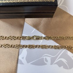 9ct Gold Celtic Link Solid Gold Chain – 24 Inch