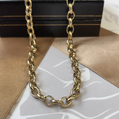 9ct Gold Belcher Chain – 20 Inch