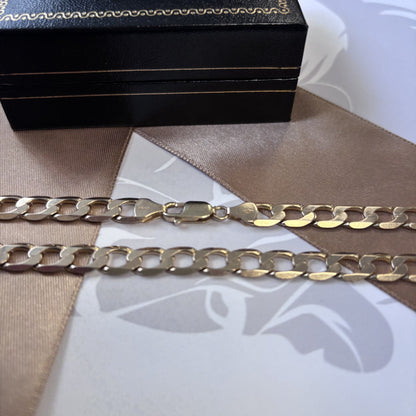 9ct Gold Curb Chain Solid Gold – 20 Inch