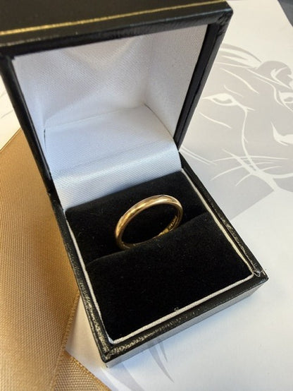 22ct Yellow Gold Wedding Ring 2.5mm D-Shaped