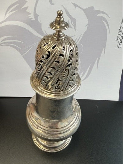 Early Georgian Solid Silver Sugar Caster – Samuel Wood – London 1746 – 391.7g