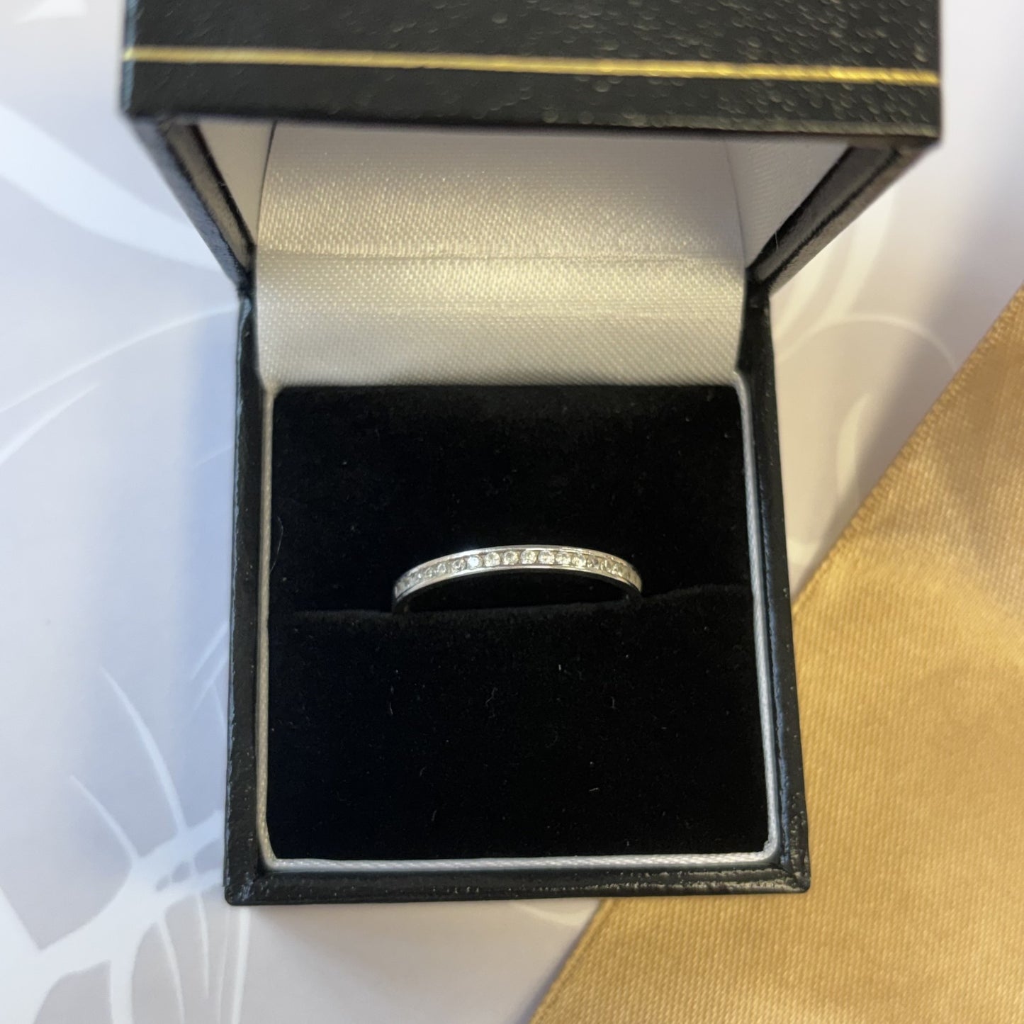 9ct Gold Diamond Half Eternity Ring