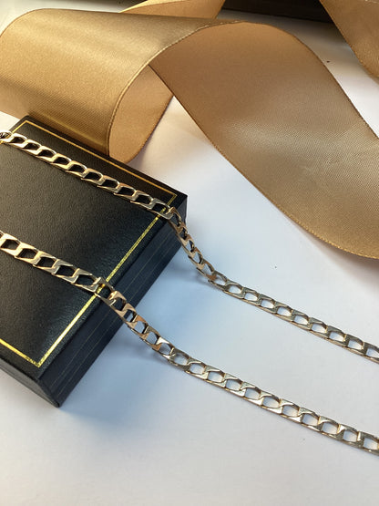 9ct Yellow Gold Curb Chain - 20 Inch