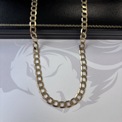 9ct Gold Curb Chain Solid Gold – 20 Inch