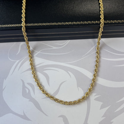 9ct Gold Rope Chain – 20 Inch