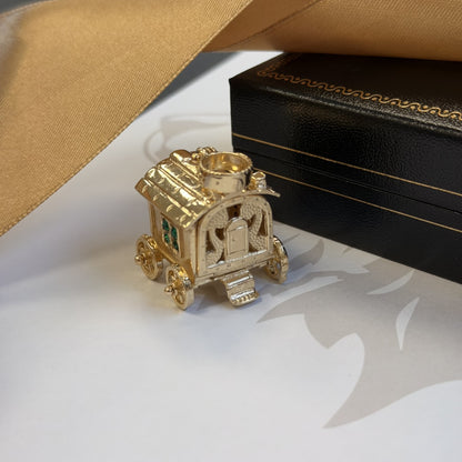9ct Gold Opening Caravan Pendant