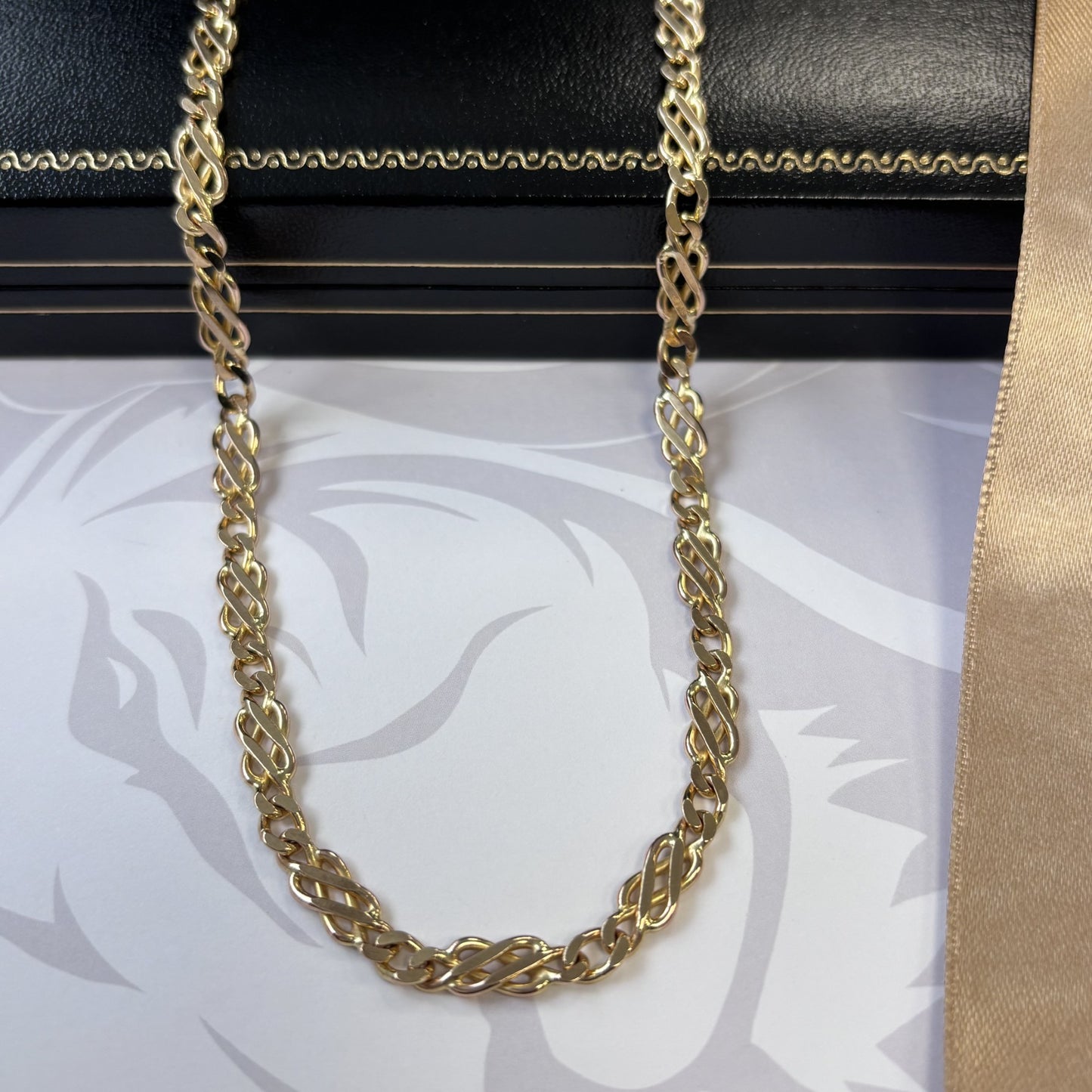 9ct Gold Celtic Link Solid Gold Chain – 24 Inch