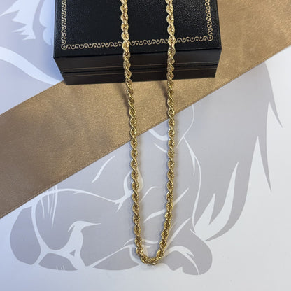 9ct Gold Rope Chain – 20 Inch