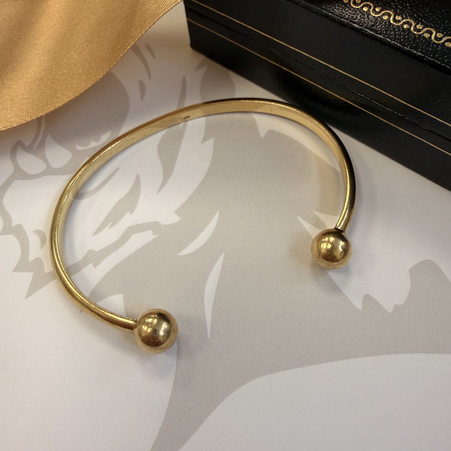 9ct Yellow Gold Torque Bangle
