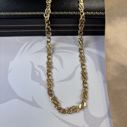 9ct Gold Celtic Link Solid Gold Chain – 24 Inch