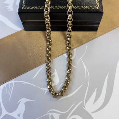 9ct Gold Belcher Chain – 20 Inch
