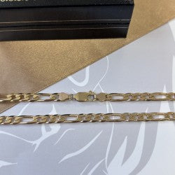 9ct Gold Figaro Chain Solid Gold – 24 Inch