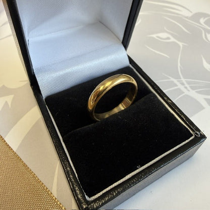 22ct Yellow Gold Wedding Ring 4mm D-Shaped