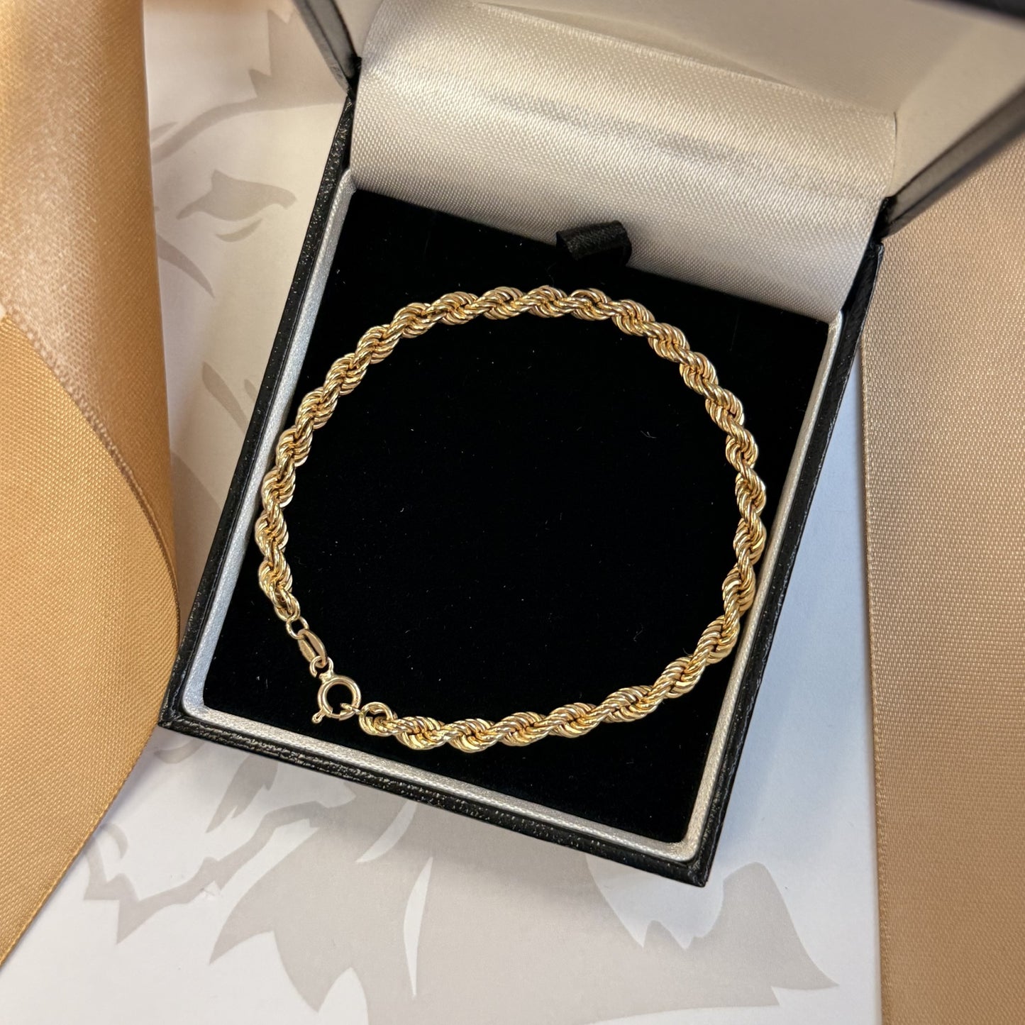 9ct Yellow Gold Rope Bracele