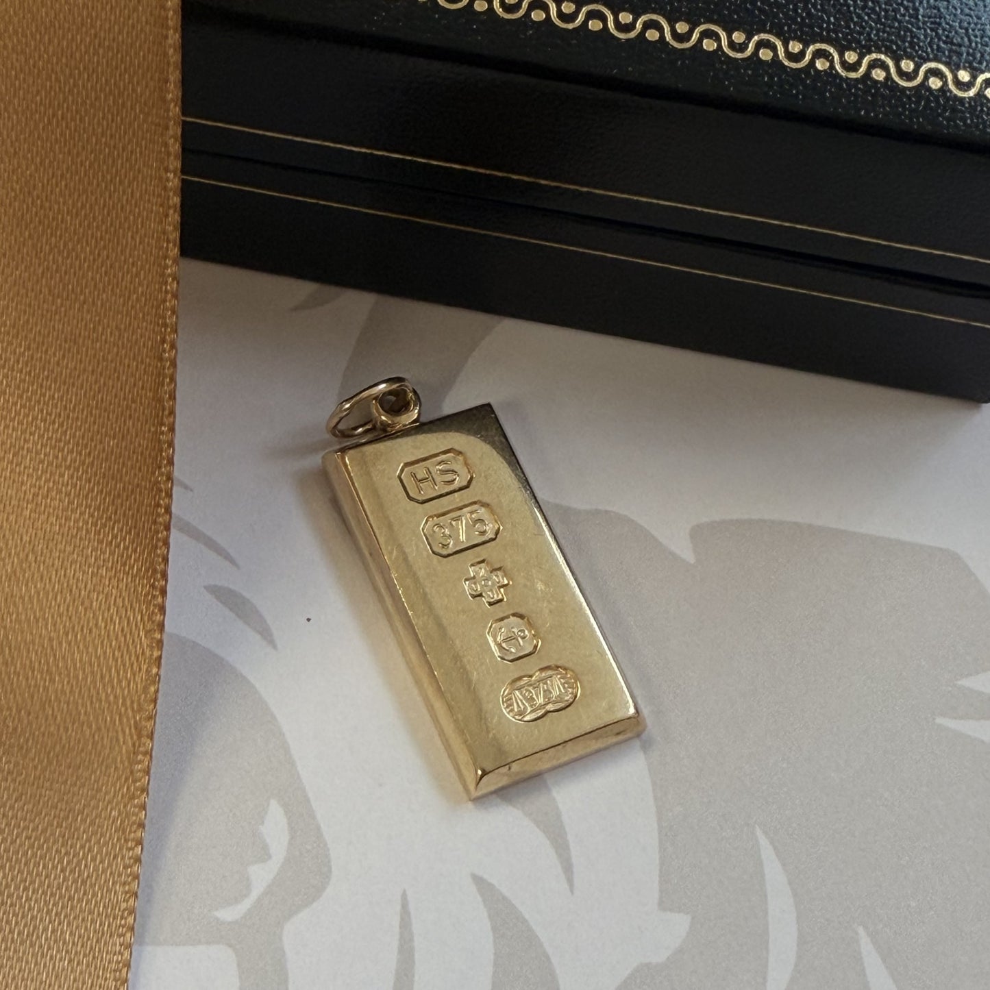 9ct Gold Half Oz Ingot Pendant