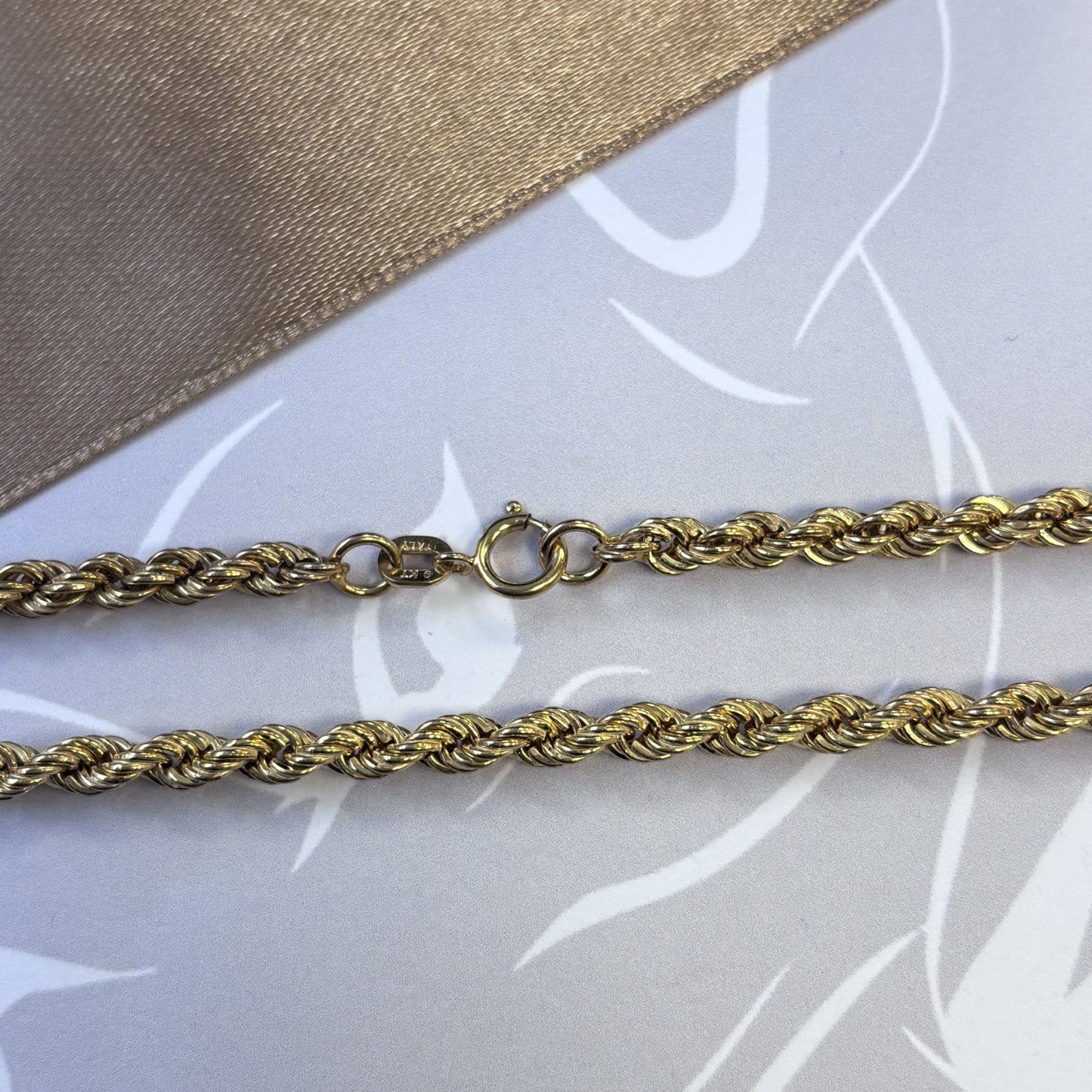 9ct Gold Rope Chain – 20 Inch