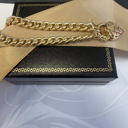 9ct Gold Charm Bracelet - 7 Inch