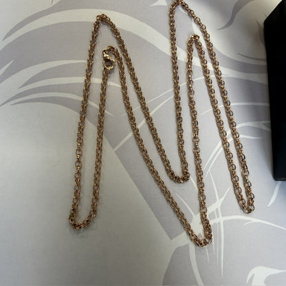 9ct Rose Gold 2mm Belcher Chain - 26 Inch