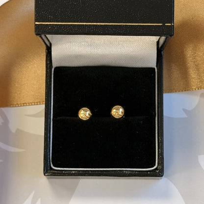 18ct Yellow Gold Ball Stud Earrings