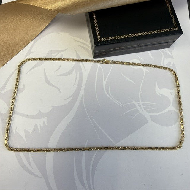 9ct Gold Belcher Chain Solid Gold - 18 Inch