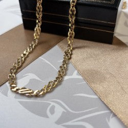 9ct Gold Celtic Link Solid Gold Chain – 24 Inch