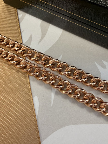 9ct Yellow Gold Graduated Albert Chain with T-Bar - 18 Inch