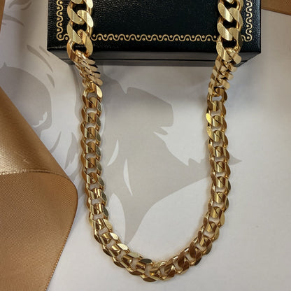 9ct Yellow Gold Curb Chain - 20 Inch