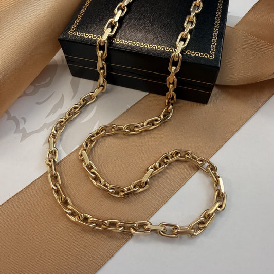 9ct Yellow Gold Fancy Link Chain - 30 Inch