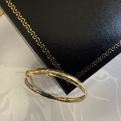 9ct Yellow Gold Baby Bangle Expandable - 1.5 Inch