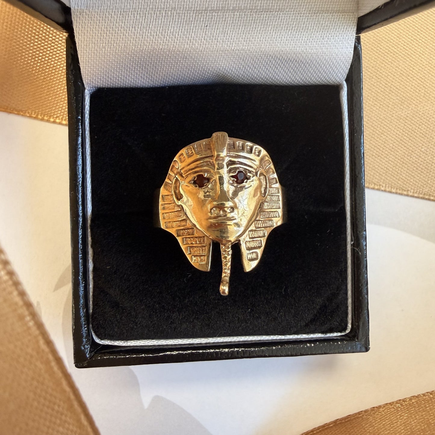 9ct Yellow Gold Ruby Pharaoh Ring